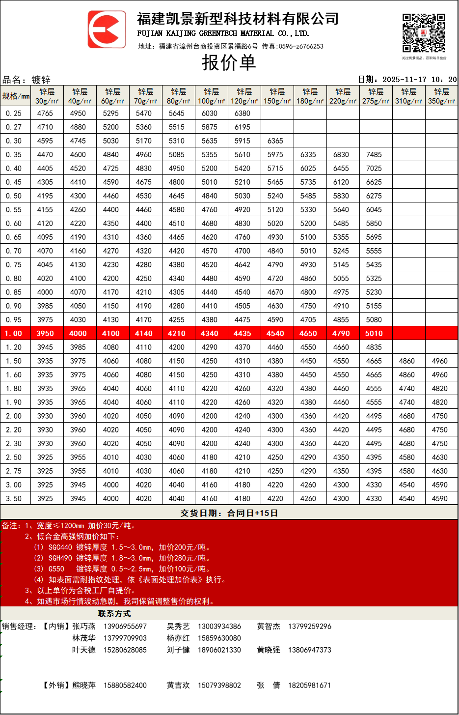 福建凱景新型科技材料有限公司