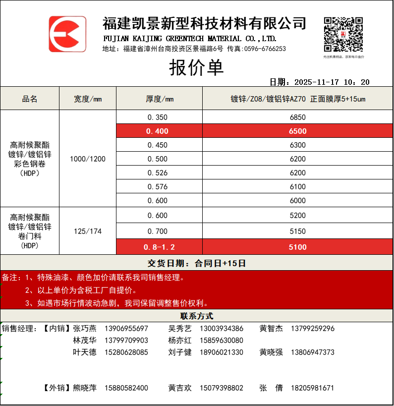 福建凱景新型科技材料有限公司